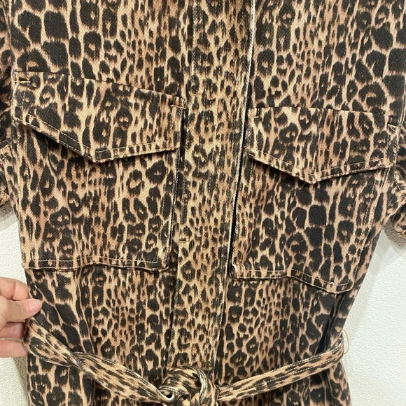 CMEO COLLECTIVE Reiterate Dress - Brown Leopard Size Small EUC - Picture 3 of 4